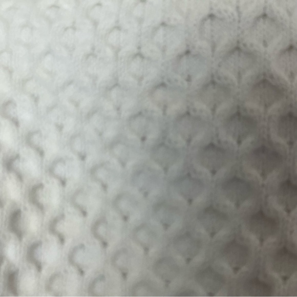 Athleta Tunic Sweater Checkerboard Knit High/Low Hem Cream Size Small - Picture 5 of 13